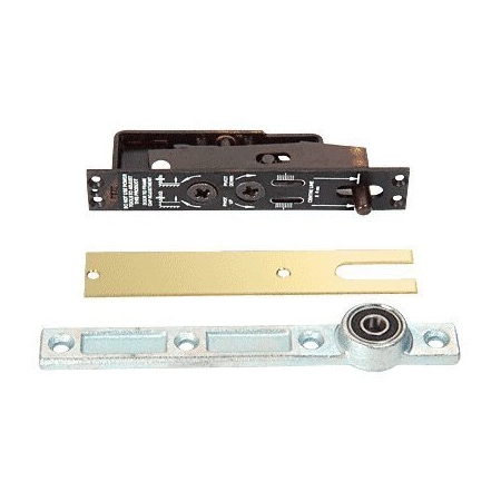 Jackson Heavy-Duty Adjustable Center-Hung Walking Beam Type Top Pivot W/ Polished Brass Cover Plate J580PB